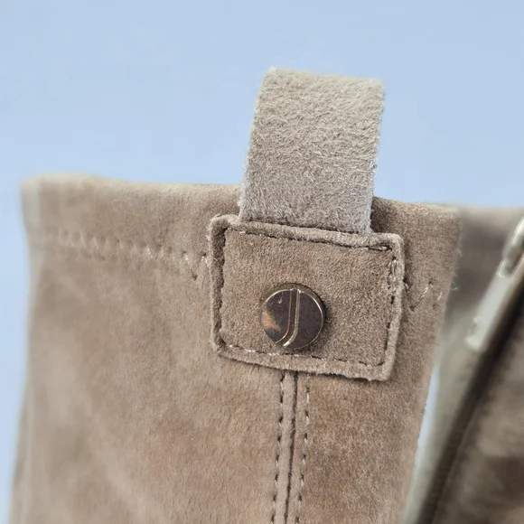 Jones New York Sonjah Tan Suede Leather Kitten Heeled Pointed Toe Boots Size 9.5 - Picture 11 of 15